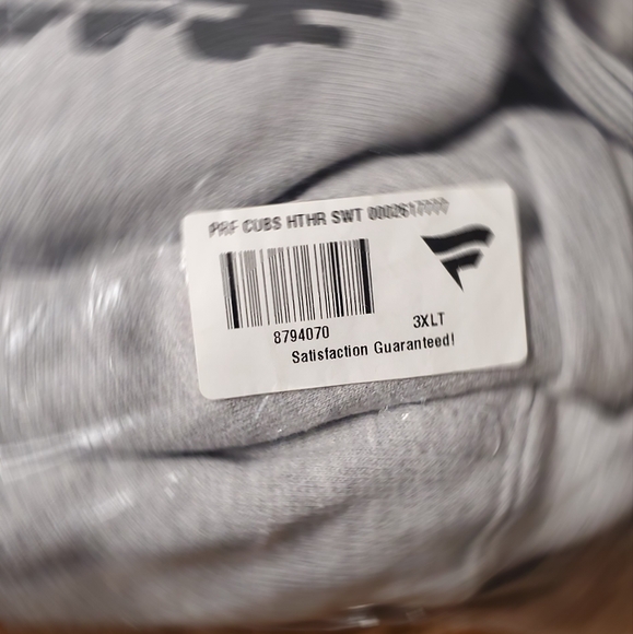 NIB - Fanatics Chicago Cubs Gray World Series Champions Hoodie. 1-3XLT - Picture 6 of 7